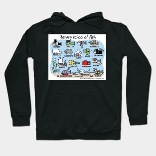 literary school of fish Hoodie